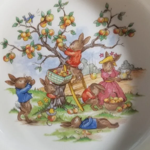 Bunnykins Children’s 3-Pcs Dish Set Bone China Royal Doulton England Collectable - Picture 14 of 16